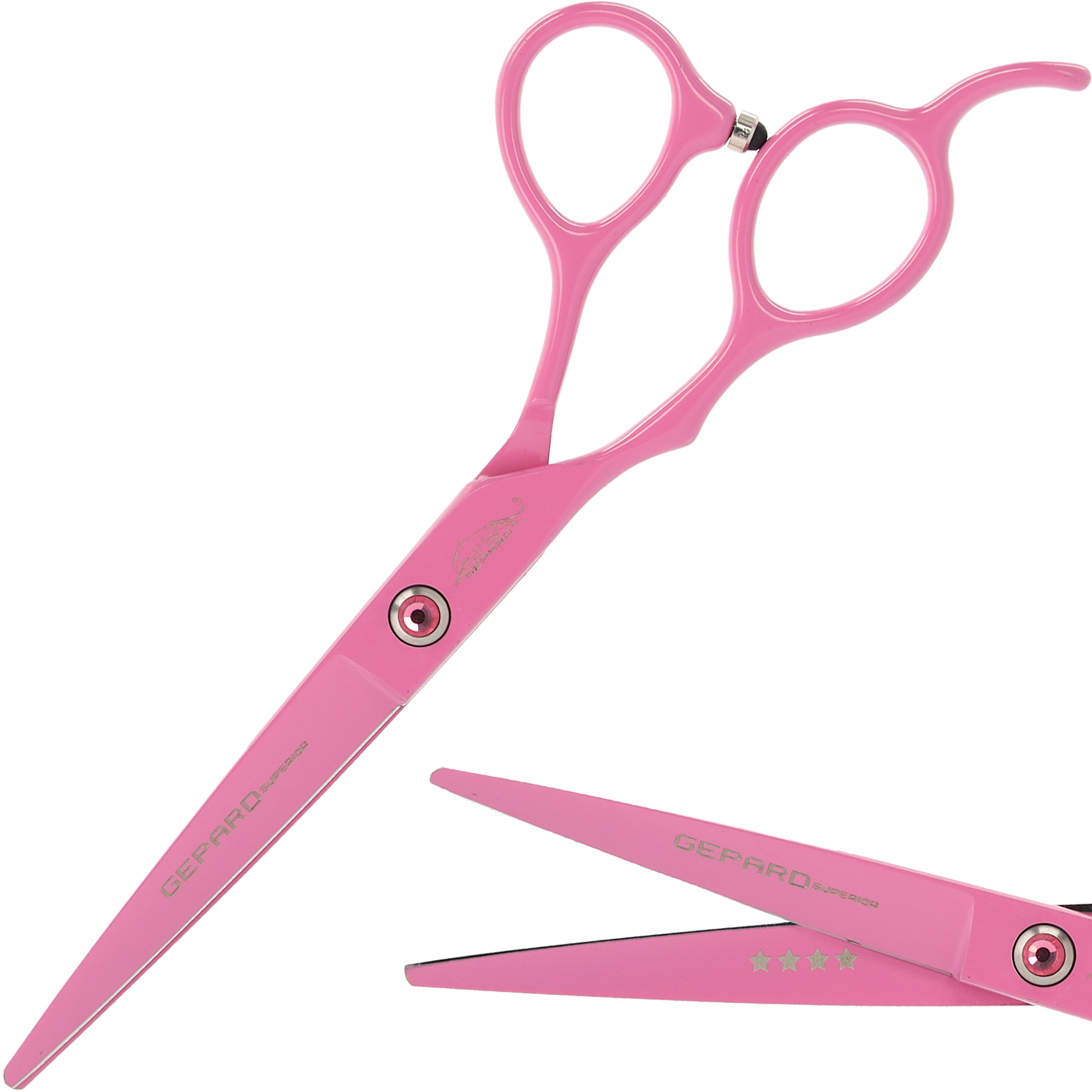 Forbici per parrucchieri Per taglio capelli 6,0 Per mancini Rosa - Enzo  Italy